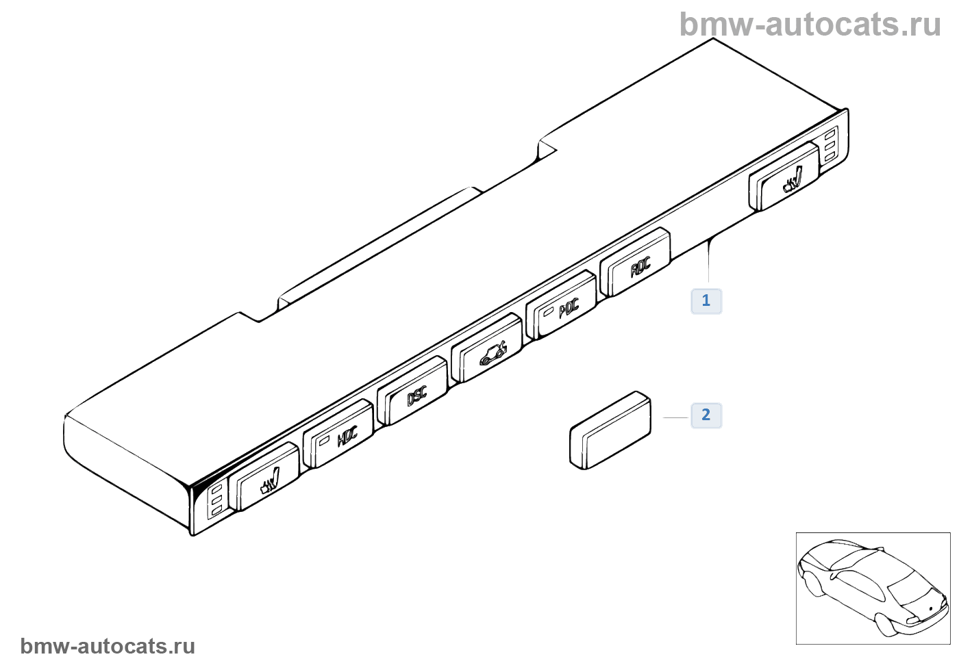 Blok Pereklyuchatelej V Centr Konsoli Bmw X3 E83 X3 2 5i M54 Evropa