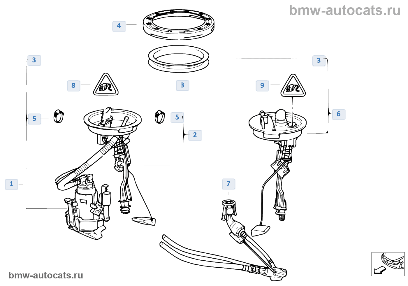 автономная система отопления BMW e38