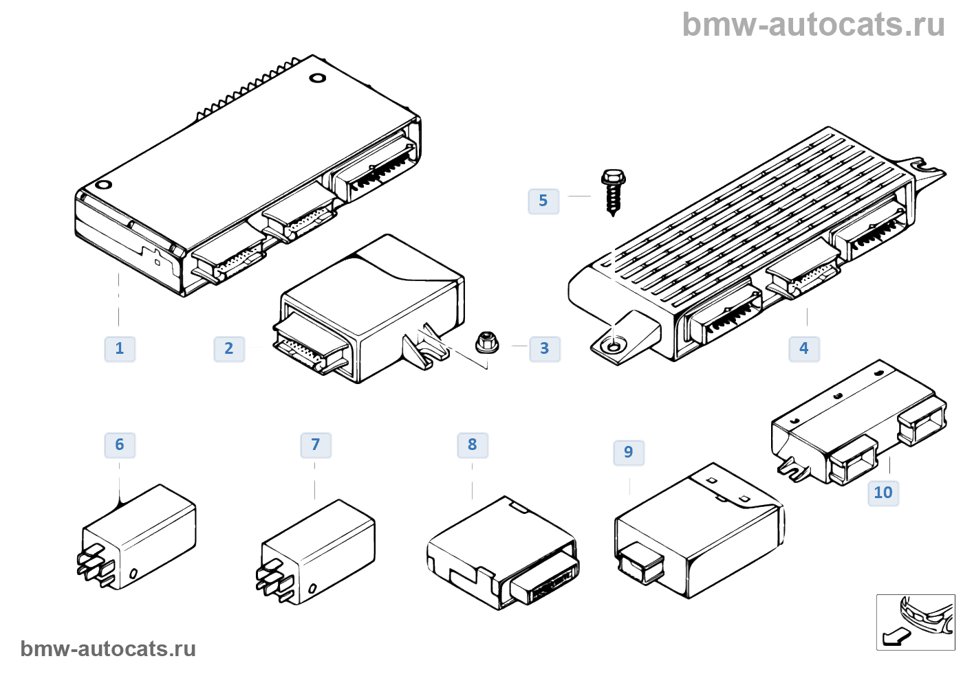 Блок dsc bmw e53 где находится ЭБУ и модули кузова BMW X5 E53 X5 3.0d M57N Европа