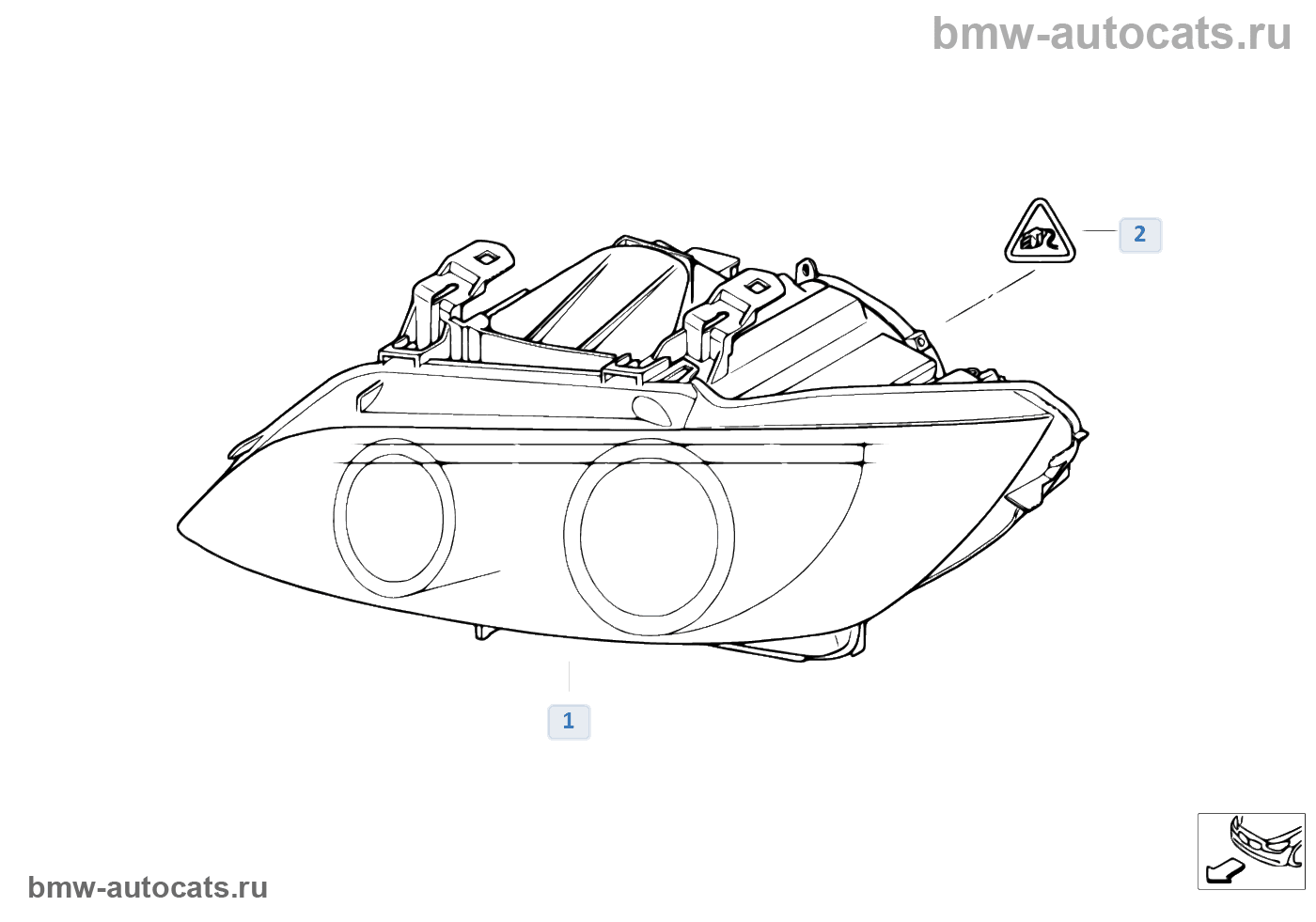 Как снять фару bmw e90 Фара BMW 3' E90 M3 S65 Европа