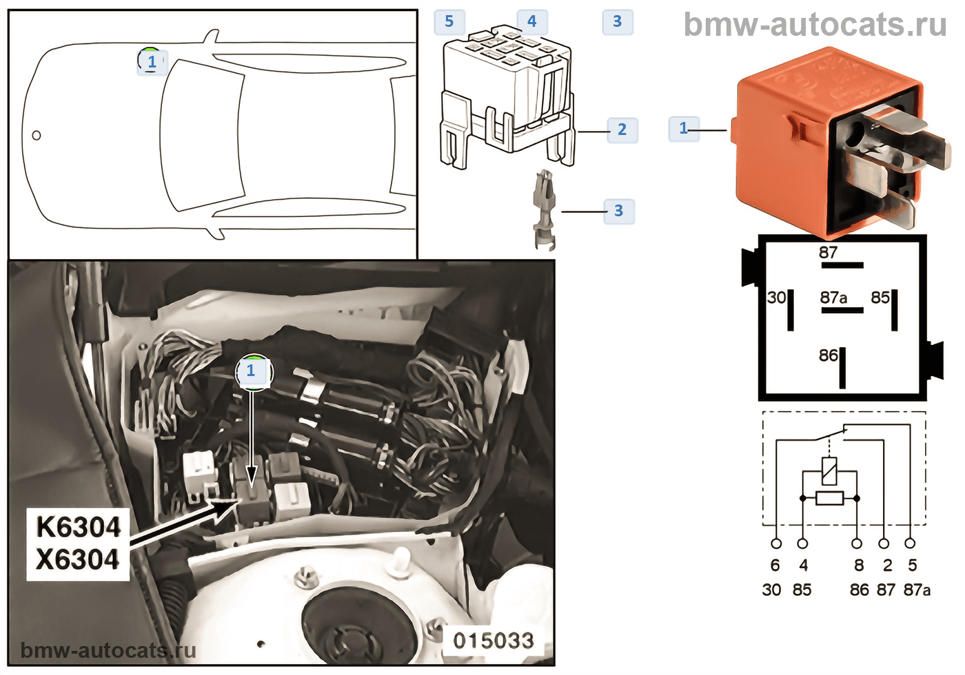 Реле крышки багажника K70 BMW E53 X5 4.4i N62 SAV купить (ece)