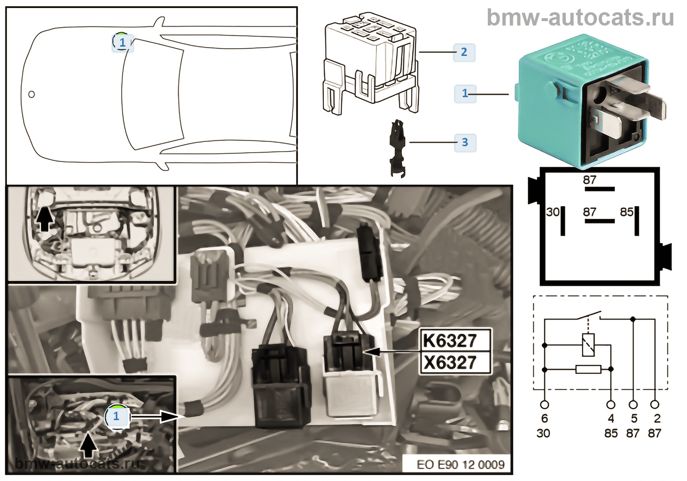 Реле форсунок K6327 